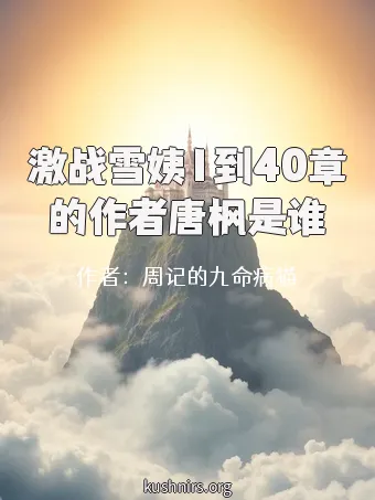 激战雪姨1到40章的作者唐枫是谁
