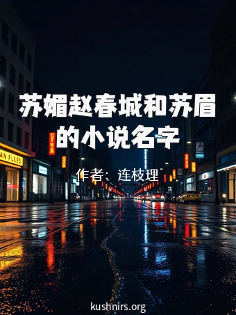 苏媚赵春城和苏眉的小说名字