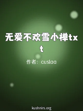 无爱不欢雪小禅txt